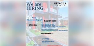 Lowongan Pekerjaan di Georgea Group: Office Boy Lowongan Pekerjaan di Georgea Group: Office Boy