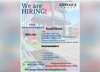 Lowongan Pekerjaan di Georgea Group: Office Boy Lowongan Pekerjaan di Georgea Group: Office Boy