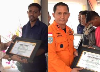 Pemkot Kendari Bersama Basarnas Kendari Memberikan Penghargaan Kepada Nelayan Penyelamat Pemkot Kendari Bersama Basarnas Kendari Memberikan Penghargaan Kepada Nelayan Penyelamat