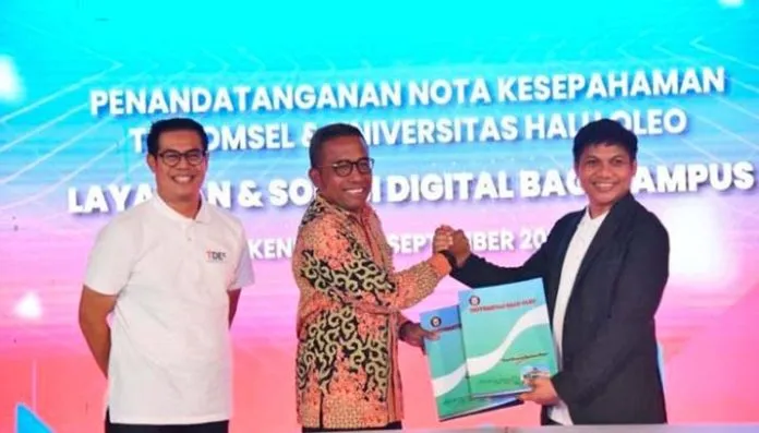 UHO Kendari dan Telkomsel Jalin Kerja Sama