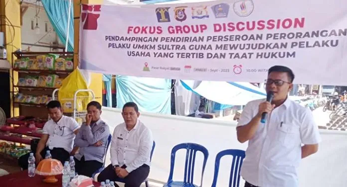 Unit Pasar Baruga Kendari Gelar FGD Bantu UMKM Dirikan Perseroan Perorangan