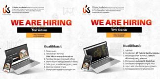 Lowongan Kerja PT Kadar Baru Berkah di Kota Kendari: Staf Admin dan SPV Teknik Dibutuhkan Lowongan Kerja PT Kadar Baru Berkah di Kota Kendari: Staf Admin dan SPV Teknik Dibutuhkan
