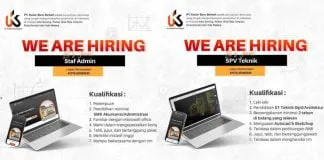 Lowongan Kerja PT Kadar Baru Berkah di Kota Kendari: Staf Admin dan SPV Teknik Dibutuhkan Lowongan Kerja PT Kadar Baru Berkah di Kota Kendari: Staf Admin dan SPV Teknik Dibutuhkan