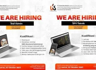 Lowongan Kerja PT Kadar Baru Berkah di Kota Kendari: Staf Admin dan SPV Teknik Dibutuhkan Lowongan Kerja PT Kadar Baru Berkah di Kota Kendari: Staf Admin dan SPV Teknik Dibutuhkan