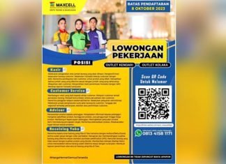 Maxcell Depo Teknik & Bangunan Buka Lowongan Kerja di Kendari dan Kolaka Maxcell Depo Teknik & Bangunan Buka Lowongan Kerja di Kendari dan Kolaka