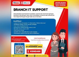 Alfamidi Kendari Buka Lowongan Kerja Branch IT Support Alfamidi Kendari Buka Lowongan Kerja Branch IT Support