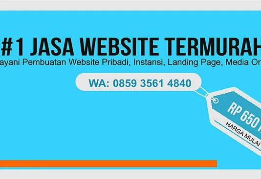 Jasa Website Kendari Murah, Mulai dari Rp650.000 Jasa Website Kendari Murah