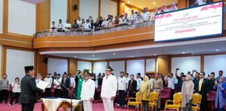 Pj Gubernur Sultra Lantik Muhammad Yusup dan La Ode Butolo sebagai Pj Wali Kota Kendari dan Pj Bupati Muna Barat Pj Gubernur Sultra Lantik Muhammad Yusup dan La Ode Butolo sebagai Pj Wali Kota Kendari dan Pj Bupati Muna Barat