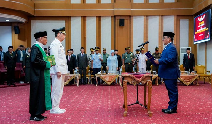 Abdurrahman Shaleh Hadiri Pelantikan PJ Bupati Kolaka
