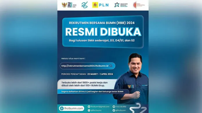 Rekrutmen Bersama BUMN 2024 Resmi Dibuka! Ini Link Daftarnya
