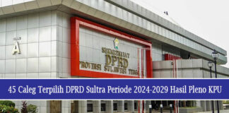 45 Caleg Terpilih DPRD Sultra Periode 2024-2029 Hasil Pleno KPU 45 Caleg Terpilih DPRD Sultra Periode 2024-2029 Hasil Pleno KPU