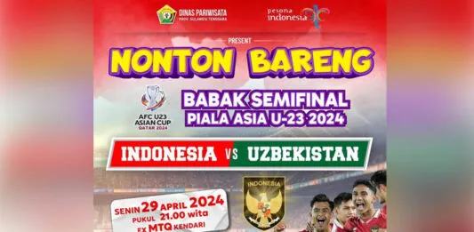 Nobar Timnas Indonesia vs Uzbekistan di Eks MTQ Kendari Nobar Timnas Indonesia vs Uzbekistan di Eks MTQ Kendari