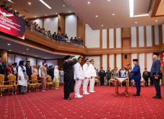 Andap Budhi Revianto Lantik Pj Bupati Buton, Busel dan Buteng Andap Budhi Revianto Lantik Pj Bupati Buton, Busel dan Buteng