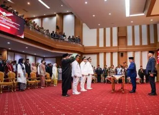 Andap Budhi Revianto Lantik Pj Bupati Buton, Busel dan Buteng Andap Budhi Revianto Lantik Pj Bupati Buton, Busel dan Buteng