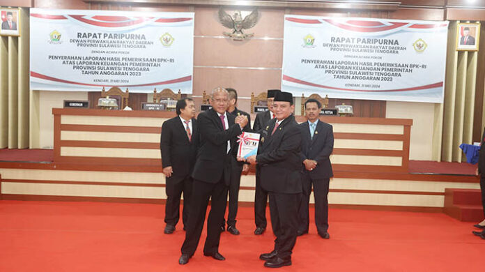 Pemprov Sultra Raih Opini WTP 11 Kali Berturut-turut dari BPK RI