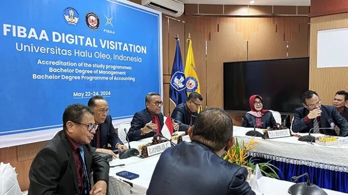 UHO Kendari Raih Peluang Emas Menuju Perguruan Tinggi Kelas Dunia dengan Visitasi Daring FIBAA