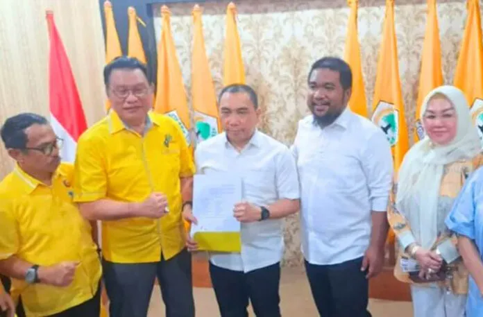 AJP_ASLI DPP Partai Golkar Resmi Usung Aksan Jaya Putra-Andi Sulolipu Sebagai Calon Wali Kota dan Wakil Wali Kota Kendari 2024