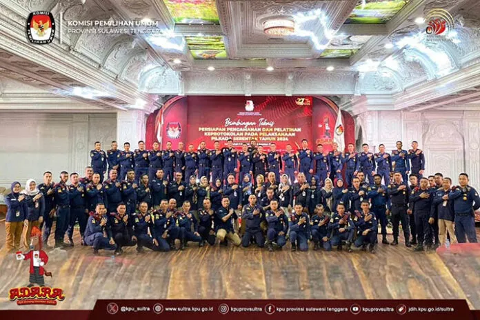 Persiapan Pilkada 2024, KPU Sultra Gelar Bimtek Pelatihan Keprotokolan
