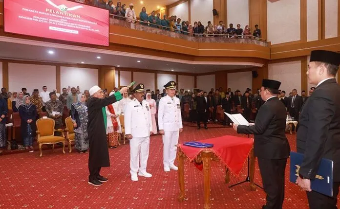 pj_bupati_konawe_kolaka Pj Gubernur Sultra Lantik Dua Penjabat Bupati Baru