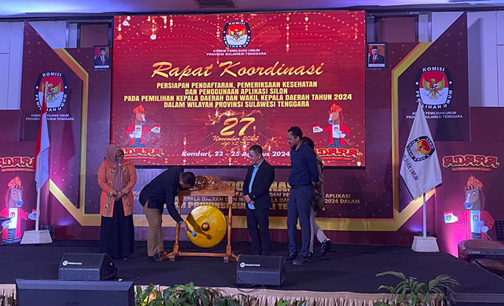 KPU Sultra Gelar Rakor Pendaftaran dan Pemeriksaan Kesehatan Calon Pilkada 2024