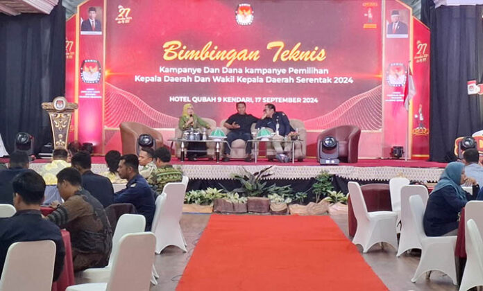 bimtek_kpusultra KPU Sultra Gelar Bimbingan Teknis Kampanye Pilkada Serentak 2024
