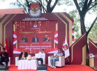 KPU Sultra Gelar Panggung Demokrasi, Dorong Mahasiswa Pilih Pemimpin Amanah dan Berintegritas KPU Sultra Gelar Panggung Demokrasi, Dorong Mahasiswa Pilih Pemimpin Amanah dan Berintegritas