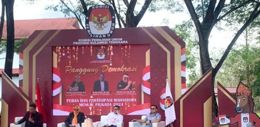 KPU Sultra Gelar Panggung Demokrasi, Dorong Mahasiswa Pilih Pemimpin Amanah dan Berintegritas KPU Sultra Gelar Panggung Demokrasi, Dorong Mahasiswa Pilih Pemimpin Amanah dan Berintegritas