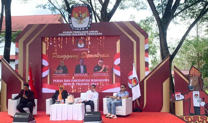 KPU Sultra Gelar Panggung Demokrasi, Dorong Mahasiswa Pilih Pemimpin Amanah dan Berintegritas