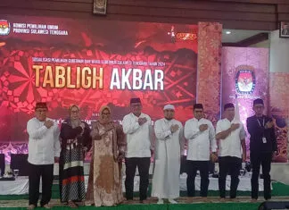 KPU Sultra Gelar Tabligh Akbar dan Sosialisasi Pemilu 2024 di Peringatan Maulid Nabi KPU Sultra Gelar Tabligh Akbar dan Sosialisasi Pemilu 2024 di Peringatan Maulid Nabi