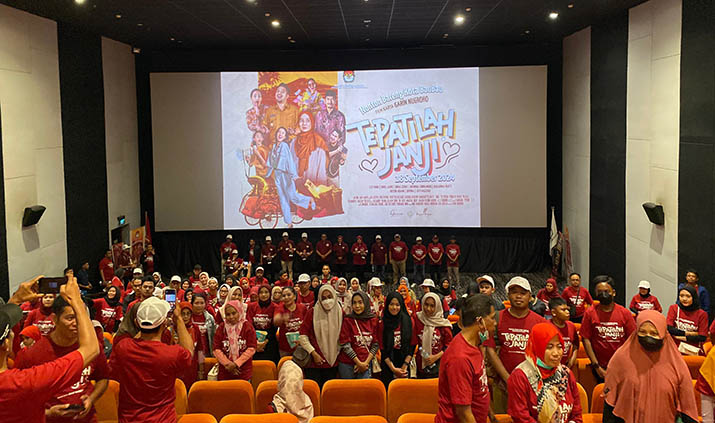 KPU Sultra Gelar Nonton Bareng Film Pilkada 2024 "Tepatilah Janji" di Baubau