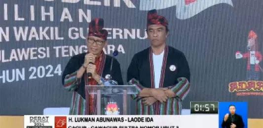 Pasangan LA-Ida Tegaskan Komitmen dalam Penutupan Debat Pilgub Sultra 2024 Pasangan LA-Ida Tegaskan Komitmen dalam Penutupan Debat Pilgub Sultra 2024