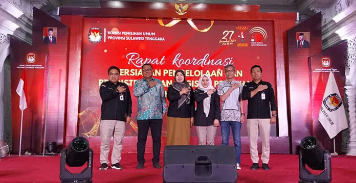 KPU Sultra Gelar Rapat Koordinasi Bahas Kesiapan Distribusi Logistik Pemilu 2024