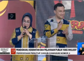 Bahteramas Berlayar Kembali: Pernyataan Penutup Pasangan Tina-Ihsan dalam Debat Publik Pilgub Sultra 2024 Bahteramas Berlayar Kembali: Pernyataan Penutup Pasangan Tina-Ihsan dalam Debat Publik Pilgub Sultra 2024