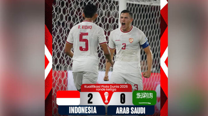 Marselino Ferdinan Brace, Indonesia Bungkam Arab Saudi 2-0