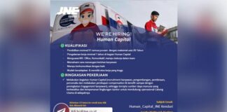 JNE Kendari Membuka Lowongan Kerja untuk Posisi Human Capital JNE Kendari Membuka Lowongan Kerja untuk Posisi Human Capital