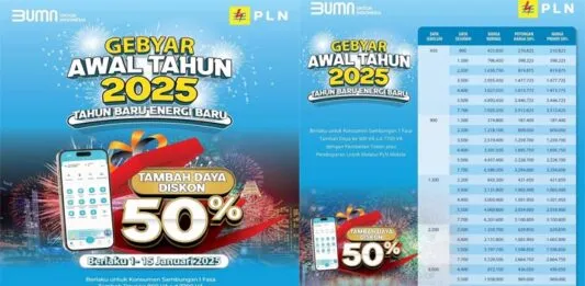 Maksimalkan Diskon 50% Listrik untuk Januari-Februari 2025 Maksimalkan Diskon 50% Listrik untuk Januari-Februari 2025