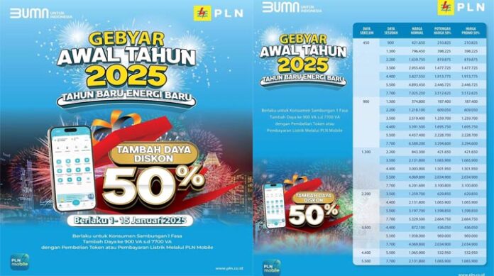 Maksimalkan Diskon 50% Listrik untuk Januari-Februari 2025