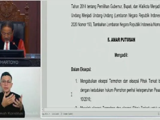 MK Tolak Gugatan Tina-Ihsan, Pilgub Sultra 2024 Tetap Sah MK Tolak Gugatan Tina-Ihsan, Pilgub Sultra 2024 Tetap Sah