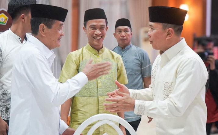 Pererat Silaturahmi, Bupati dan Wabup Konut Hadiri Halal Bi Halal di Rujab Gubernur
