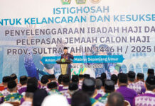 Gubernur Andi Sumangerukka Lepas Keberangkatan 2.018 JCH Sultra, Titipkan Lima Pesan Penting