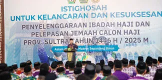Gubernur Andi Sumangerukka Lepas Keberangkatan 2.018 JCH Sultra, Titipkan Lima Pesan Penting Gubernur Andi Sumangerukka Lepas Keberangkatan 2.018 JCH Sultra, Titipkan Lima Pesan Penting