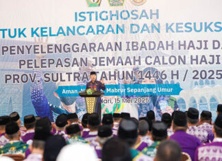 Gubernur Andi Sumangerukka Lepas Keberangkatan 2.018 JCH Sultra, Titipkan Lima Pesan Penting Gubernur Andi Sumangerukka Lepas Keberangkatan 2.018 JCH Sultra, Titipkan Lima Pesan Penting