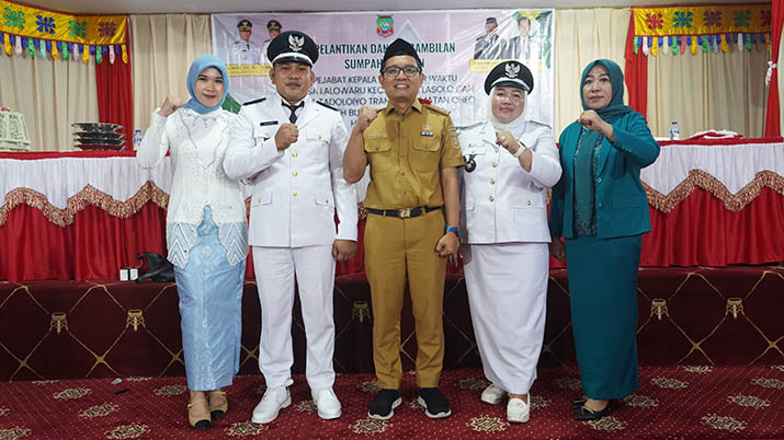 Bupati Konawe Utara Lantik Kepala Desa Antar Waktu, Ingatkan Prioritas Pembangunan dan Program Nasional
