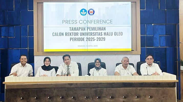 rektor_uhopemilihan Enam Kandidat Bersaing dalam Pemilihan Rektor Universitas Halu Oleo Periode 2025-2029