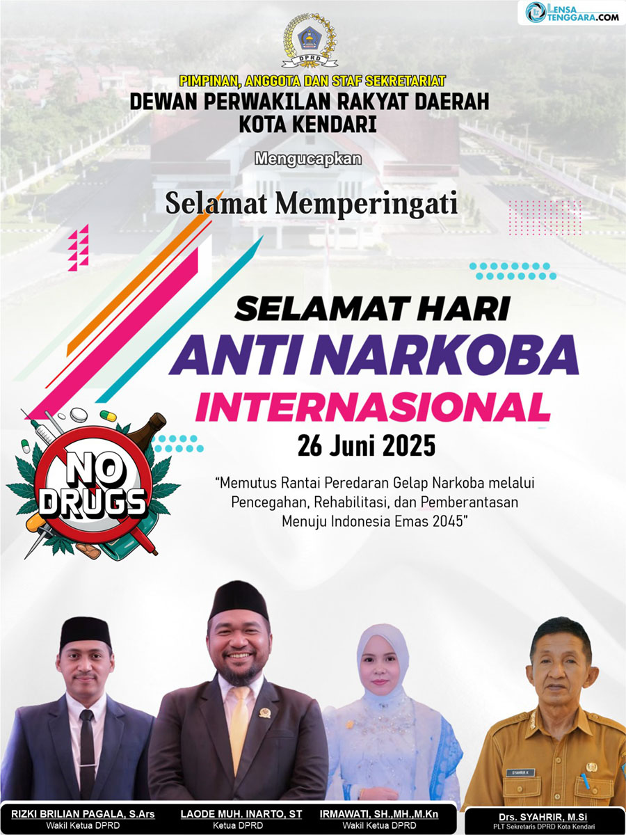 Hari Anti Narkoba 2025 DPRD Kendari