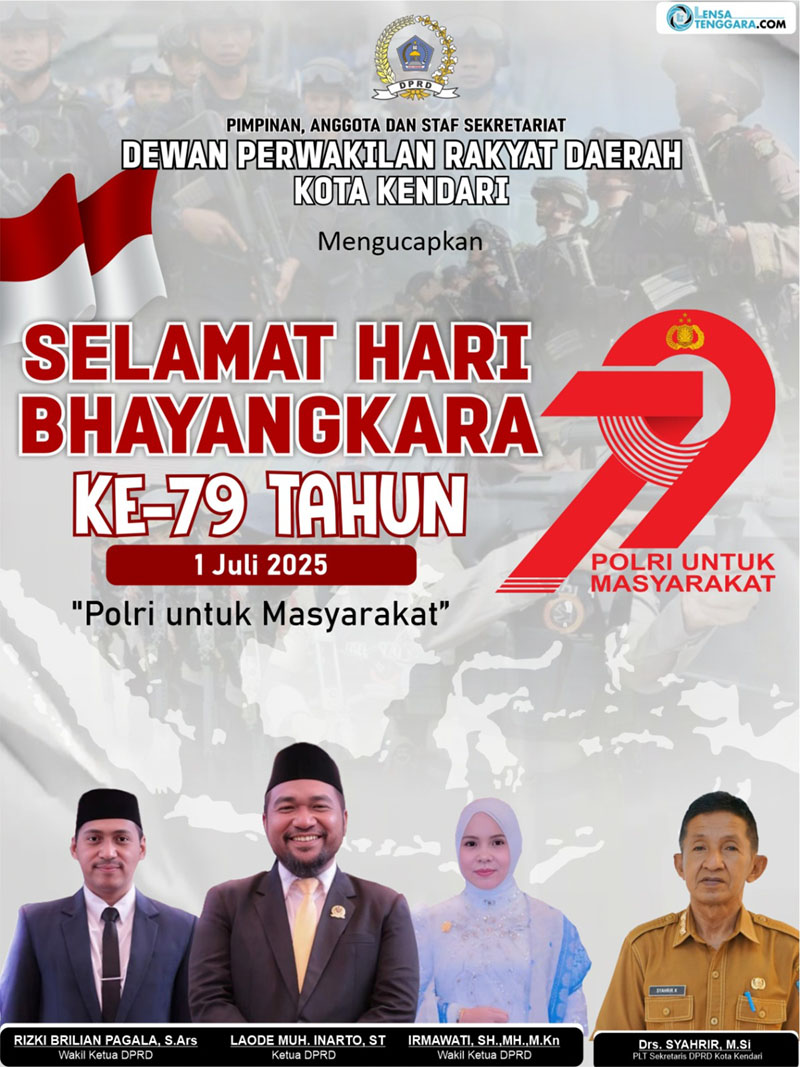 iklan dprd kendari hari bhayangkara 2025