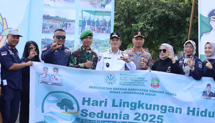 lingkunganhidup Pemda Konut Peringati Hari Lingkungan Hidup Sedunia dengan Fokus Pengelolaan Sampah dan Polusi Plastik