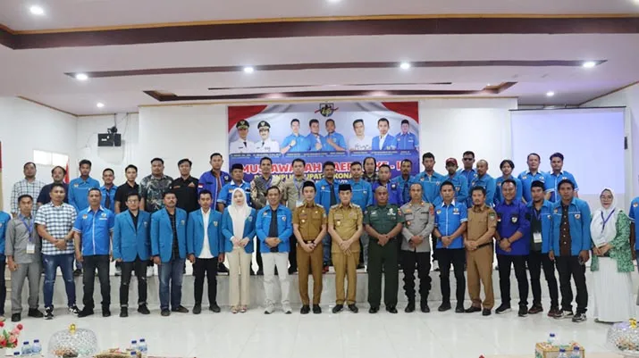 musda_knpi_konut Bupati Konawe Utara Buka Musda III KNPI, Dorong Pemuda Jadi Agen Perubahan