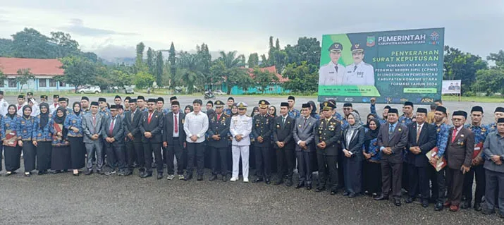 Pemda Konawe Utara Peringati Hari Lahir Pancasila, 63 CPNS Terima SK