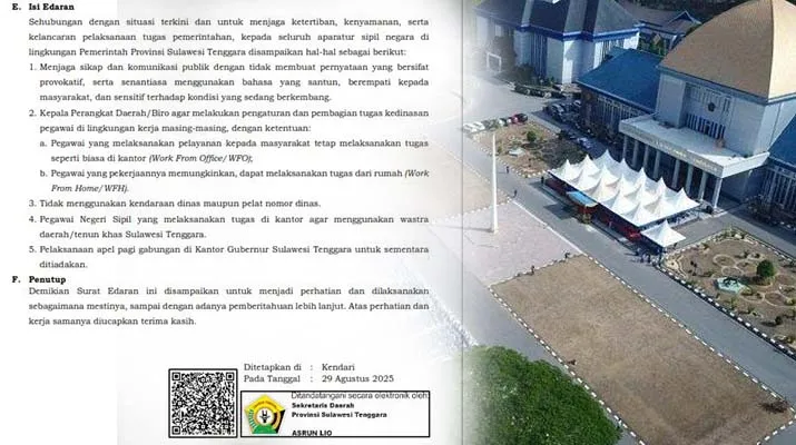 asn_sultra Antisipasi Situasi Terkini, Pemprov Sultra Terbitkan Surat Edaran, ASN Dilarang Gunakan Kendaraan Dinas